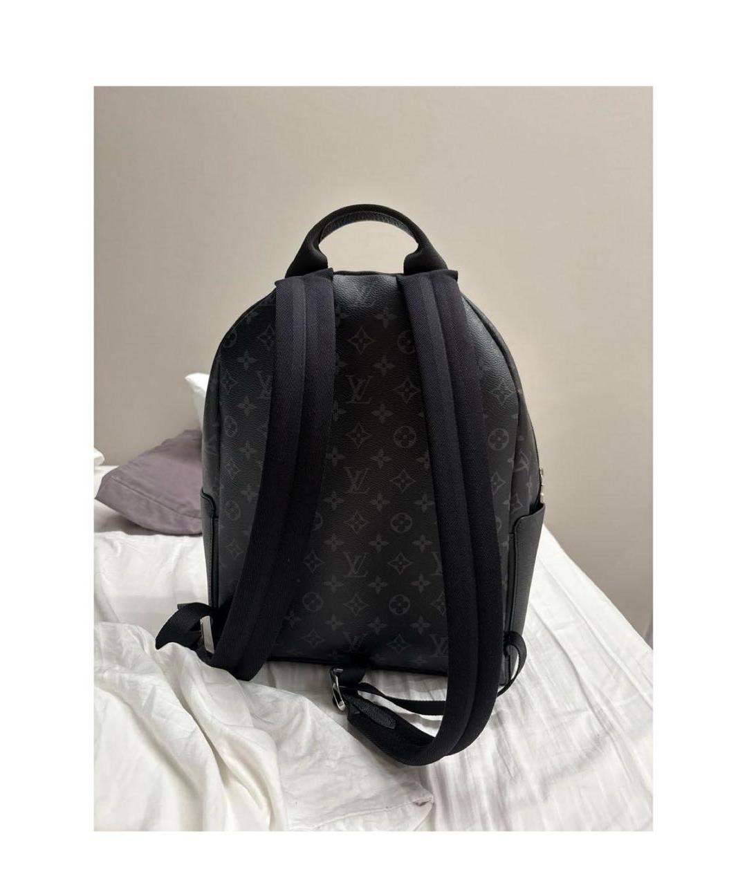 LOUIS VUITTON Черный кожаный рюкзак, фото 2