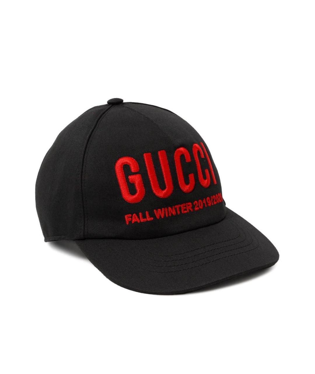 GUCCI Черная хлопковая кепка, фото 5