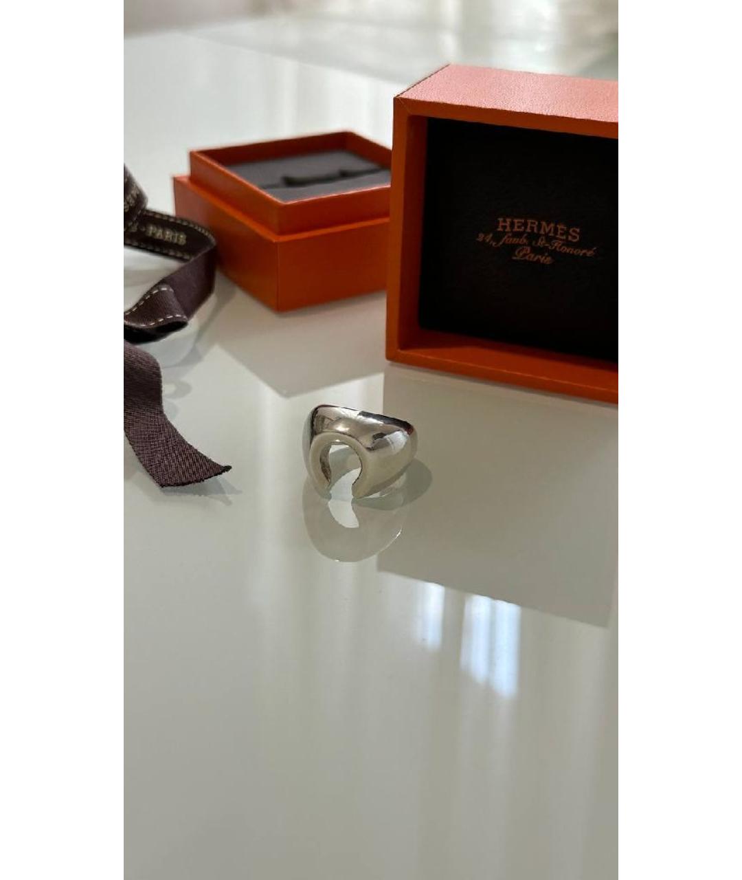 HERMES Серебряное серебряное кольцо, фото 3
