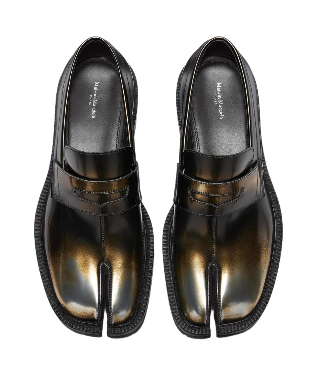 MAISON MARGIELA Черные кожаные лоферы, фото 4