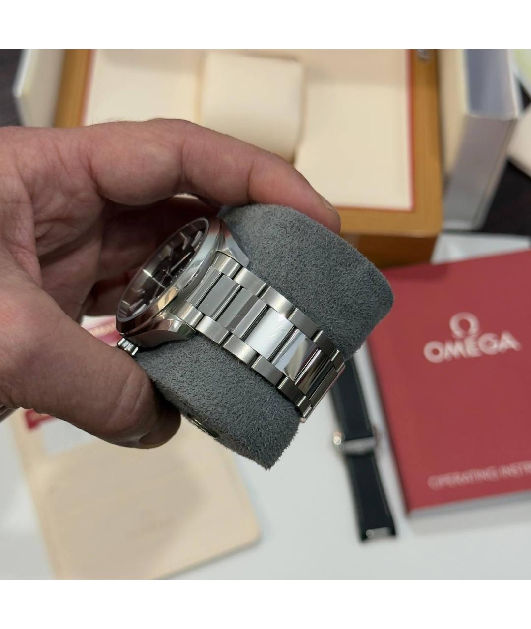 OMEGA Серебряные часы, фото 7