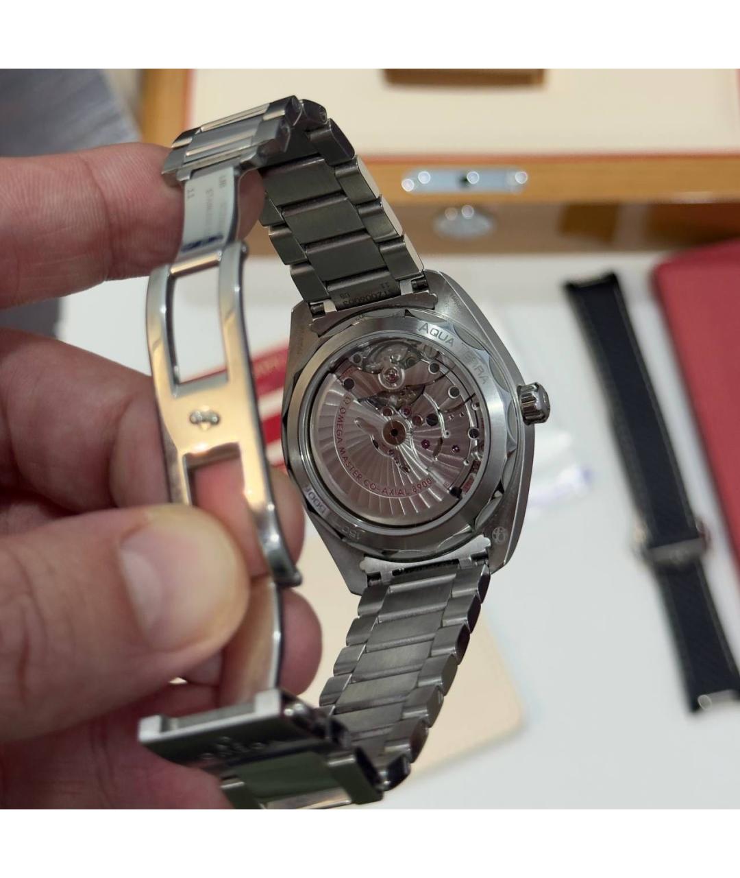 OMEGA Серебряные часы, фото 3