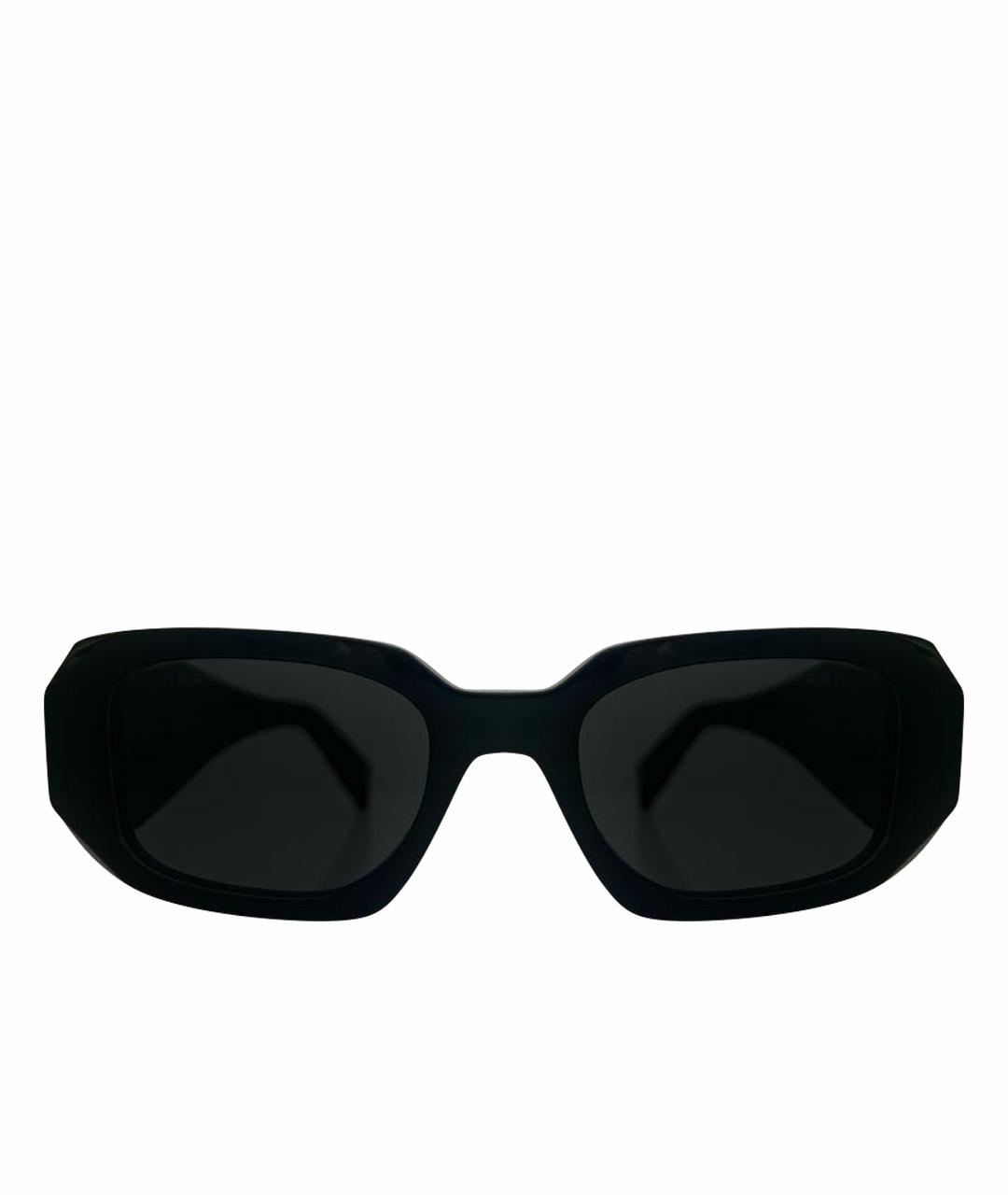 PRADA Черные пластиковые солнцезащитные очки, фото 1