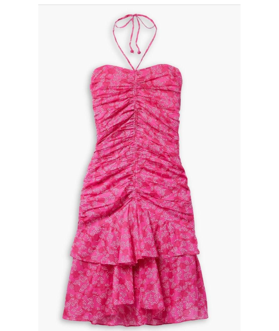 ISABEL MARANT ETOILE Розовый хлопковый сарафан, фото 9