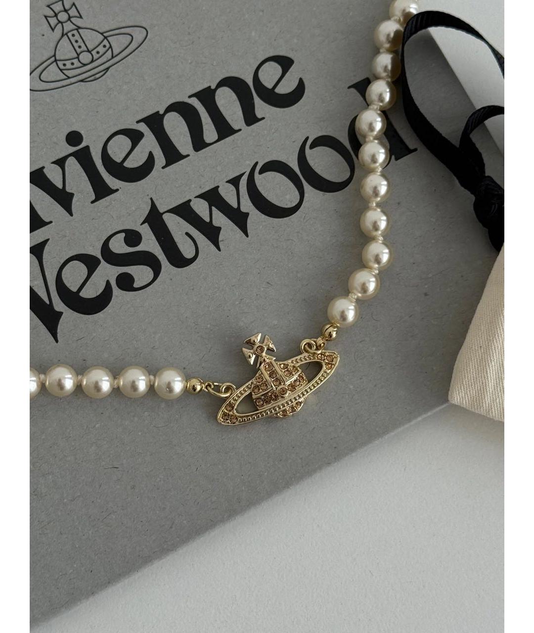 VIVIENNE WESTWOOD Золотая жемчужная подвеска, фото 4