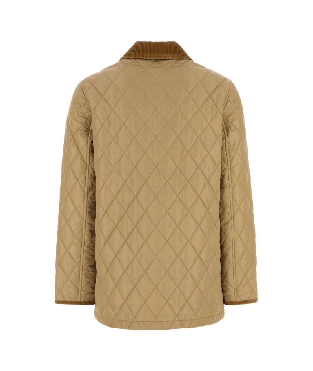 BURBERRY Бежевая полиамидовая куртка, фото 2