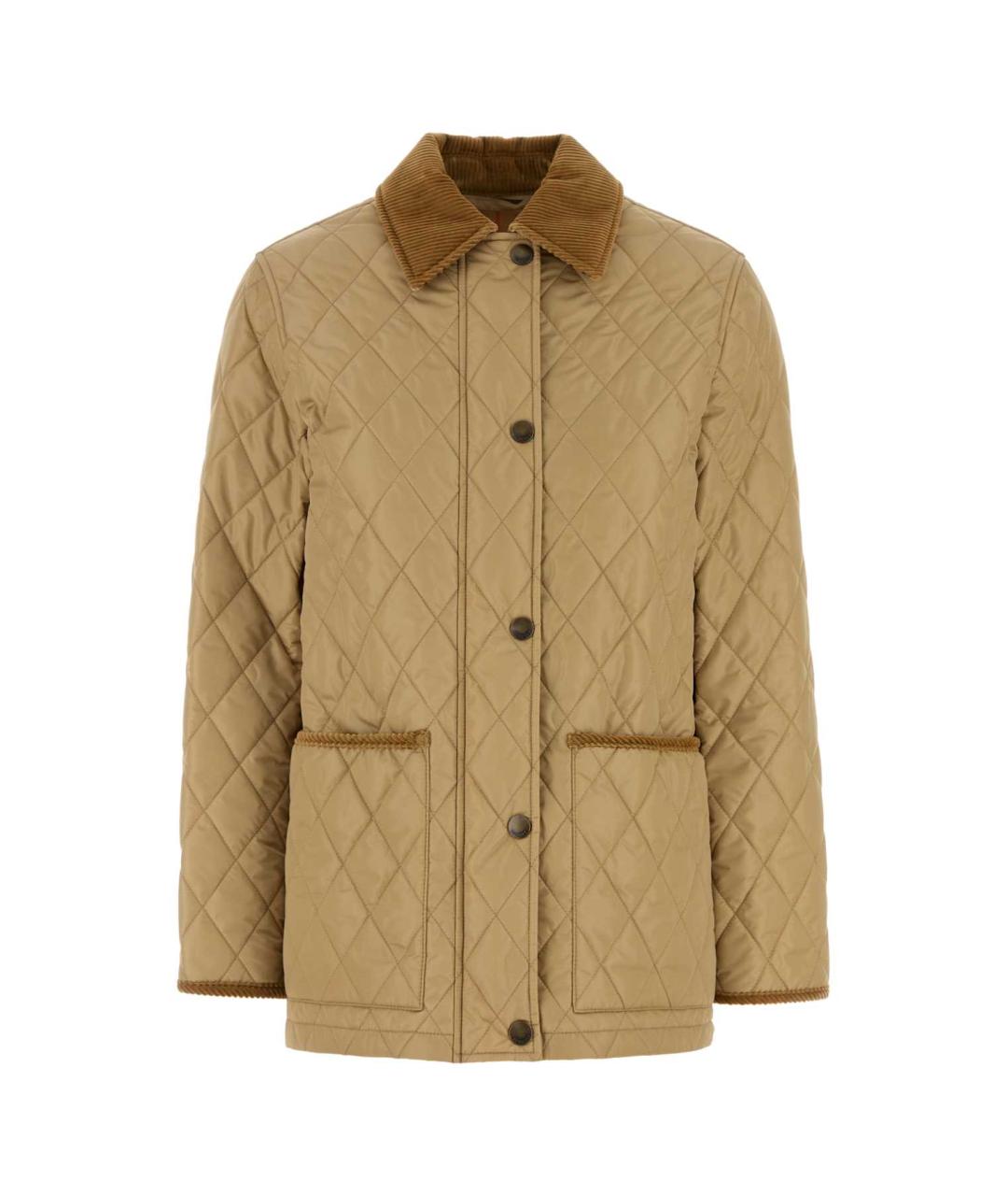 BURBERRY Бежевая полиамидовая куртка, фото 1