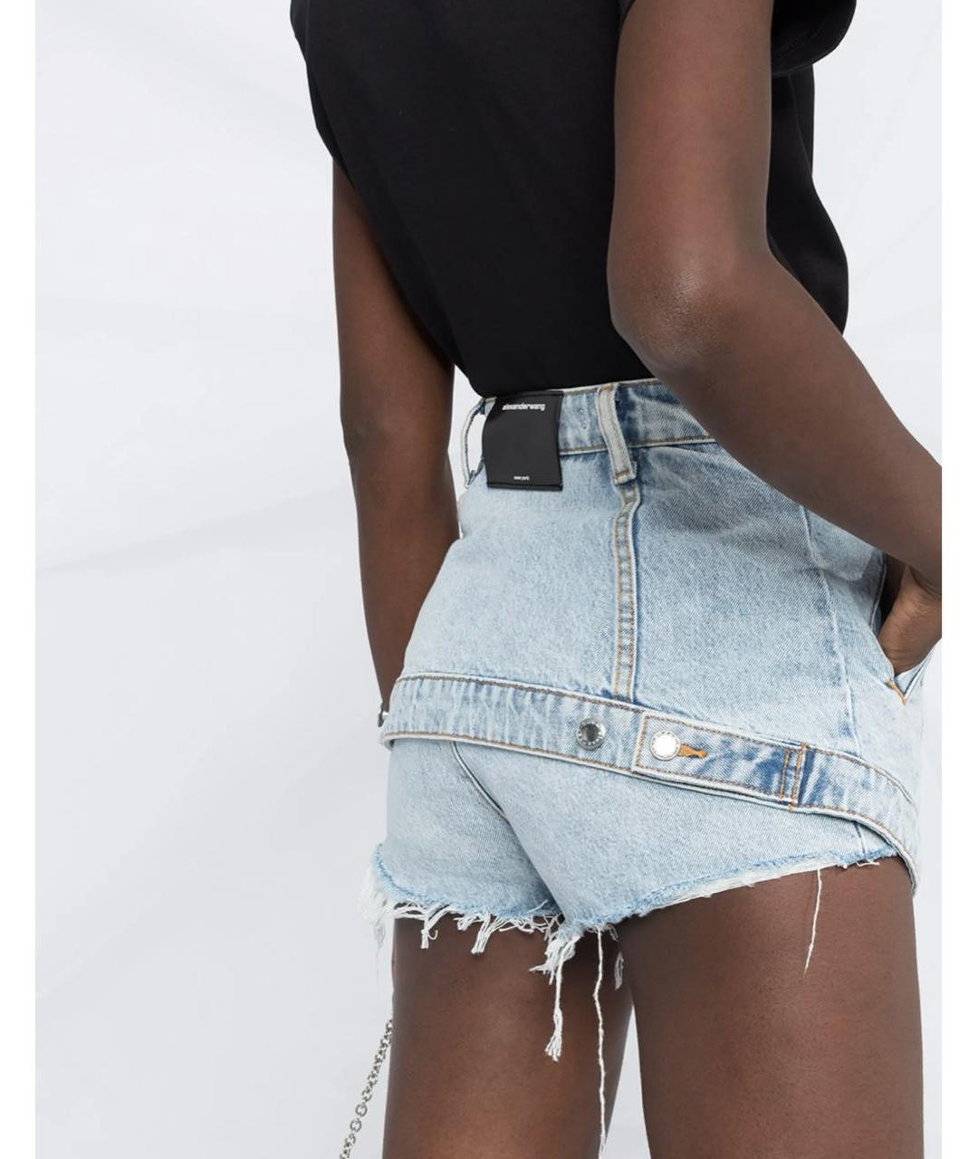 ALEXANDER WANG Голубые деним шорты, фото 2