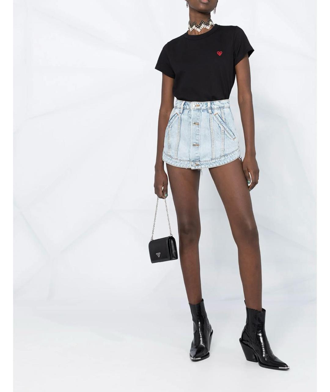 ALEXANDER WANG Голубые деним шорты, фото 3
