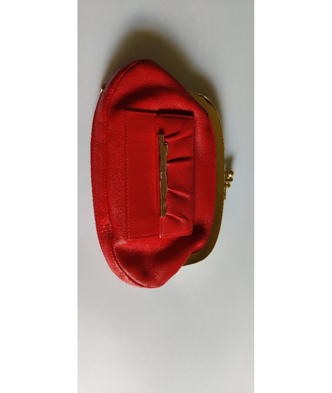 CARTIER Красный кожаный кошелек, фото 10