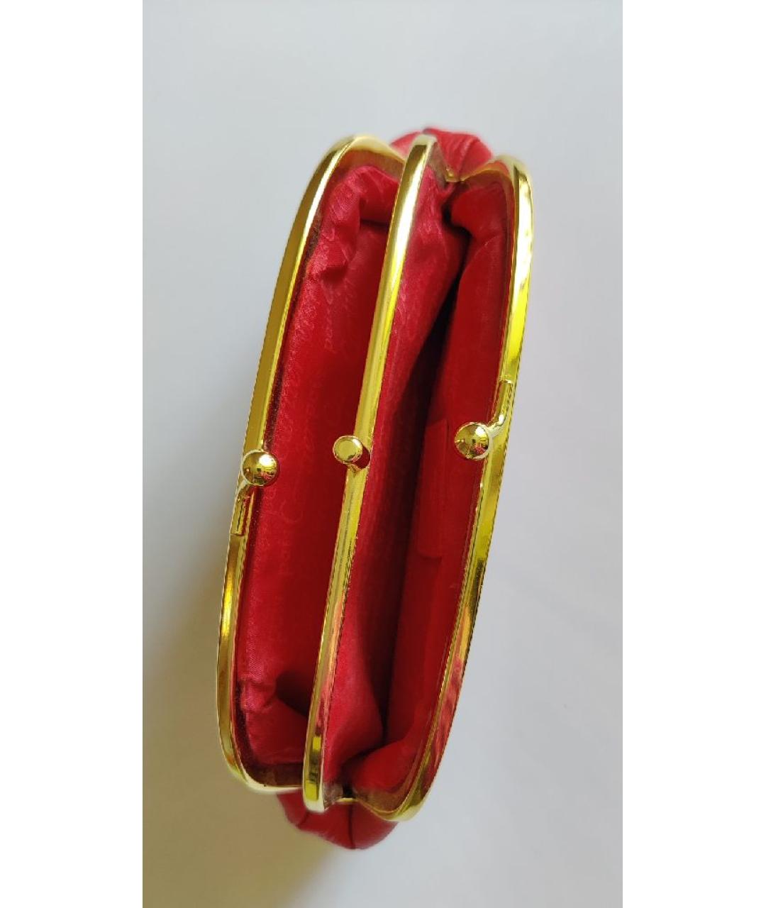 CARTIER Красный кожаный кошелек, фото 4