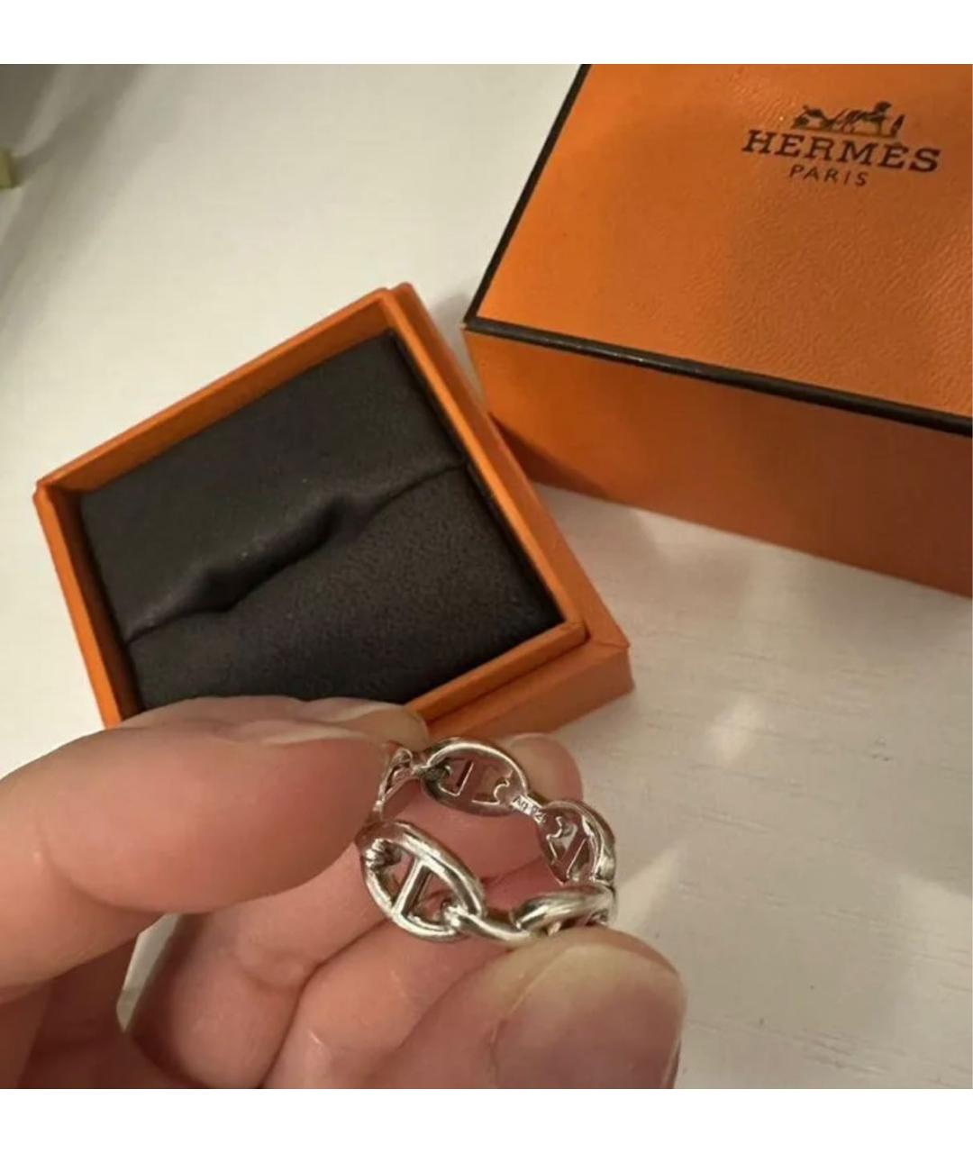 HERMES Серебряное серебряное кольцо, фото 3