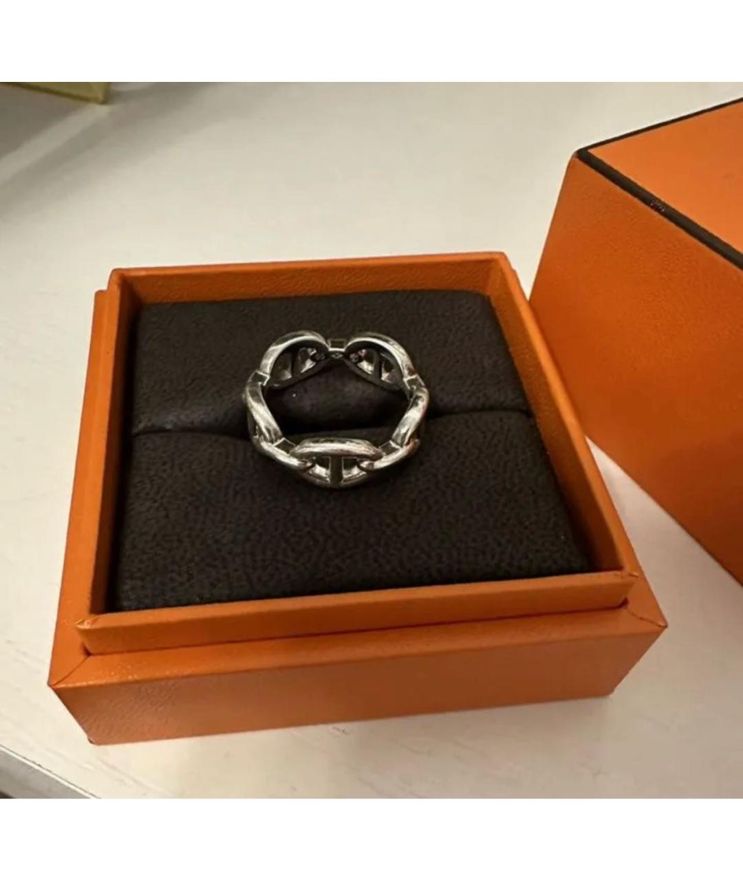HERMES Серебряное серебряное кольцо, фото 4
