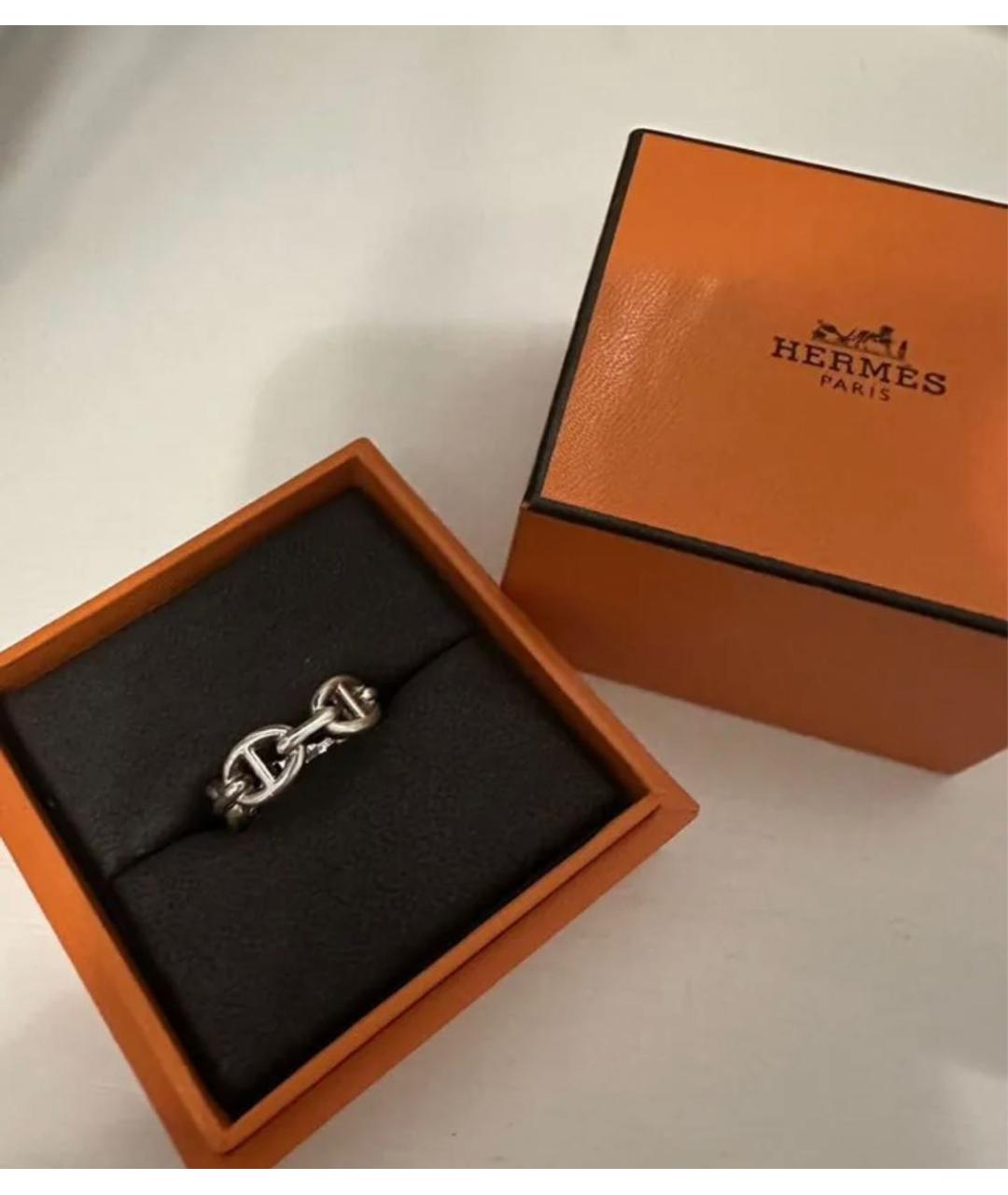 HERMES Серебряное серебряное кольцо, фото 5