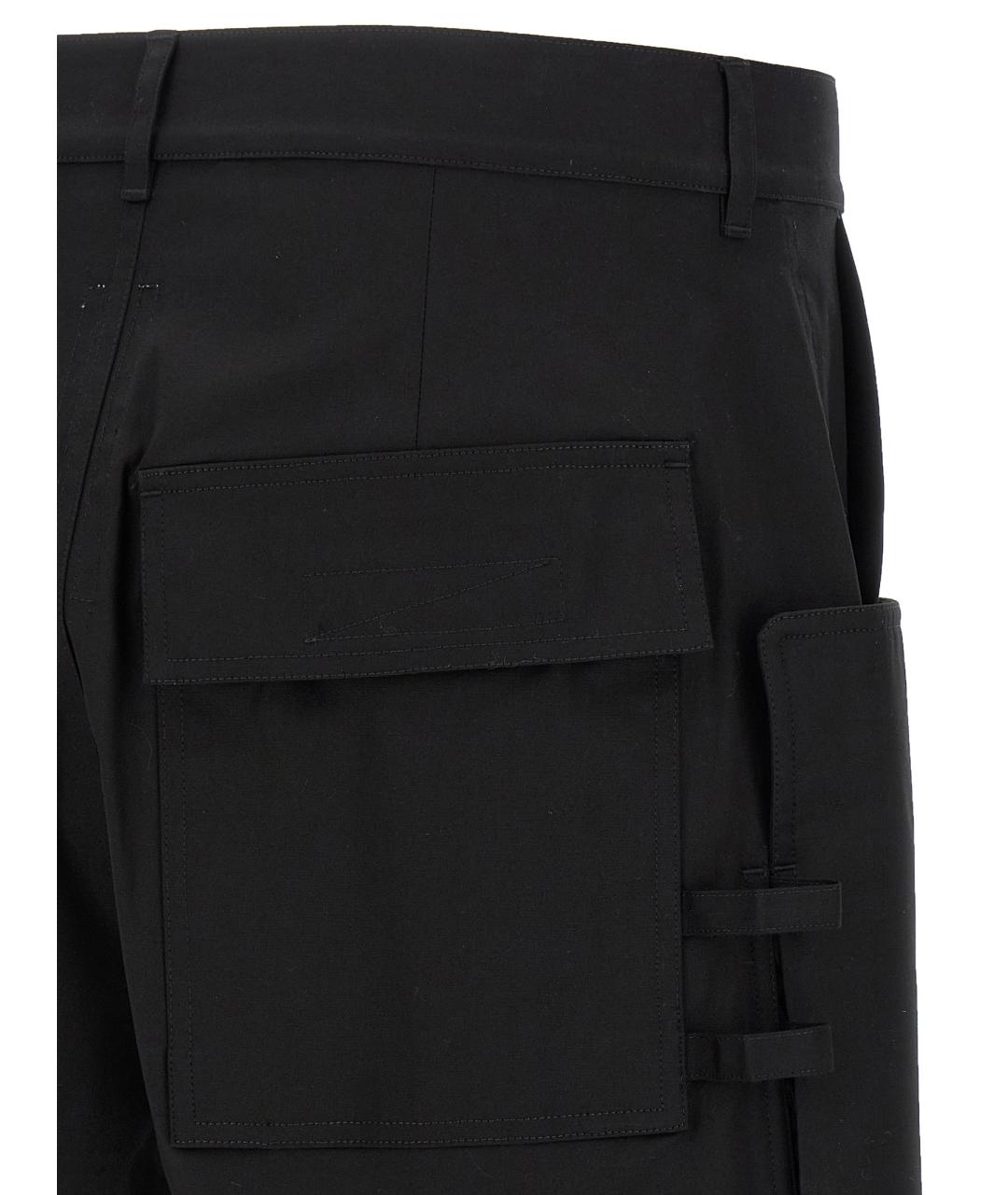 RICK OWENS Черные хлопковые шорты, фото 4