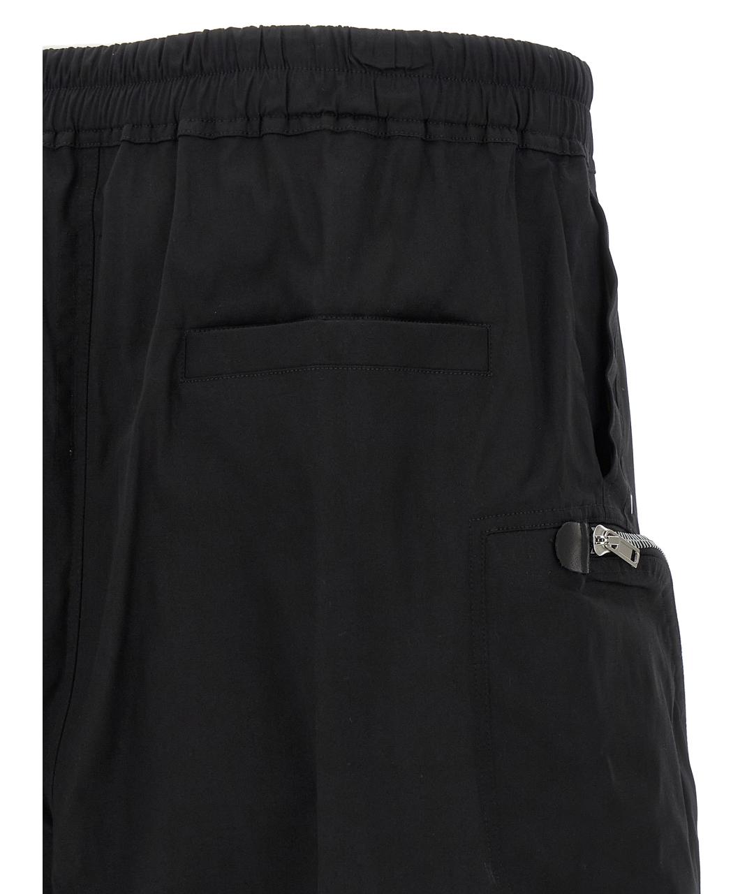 RICK OWENS Черные хлопковые шорты, фото 4