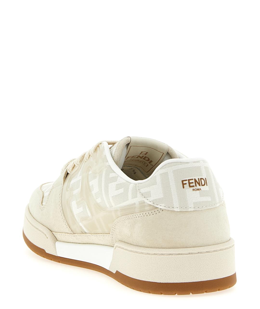 FENDI Бежевые низкие кроссовки / кеды, фото 3