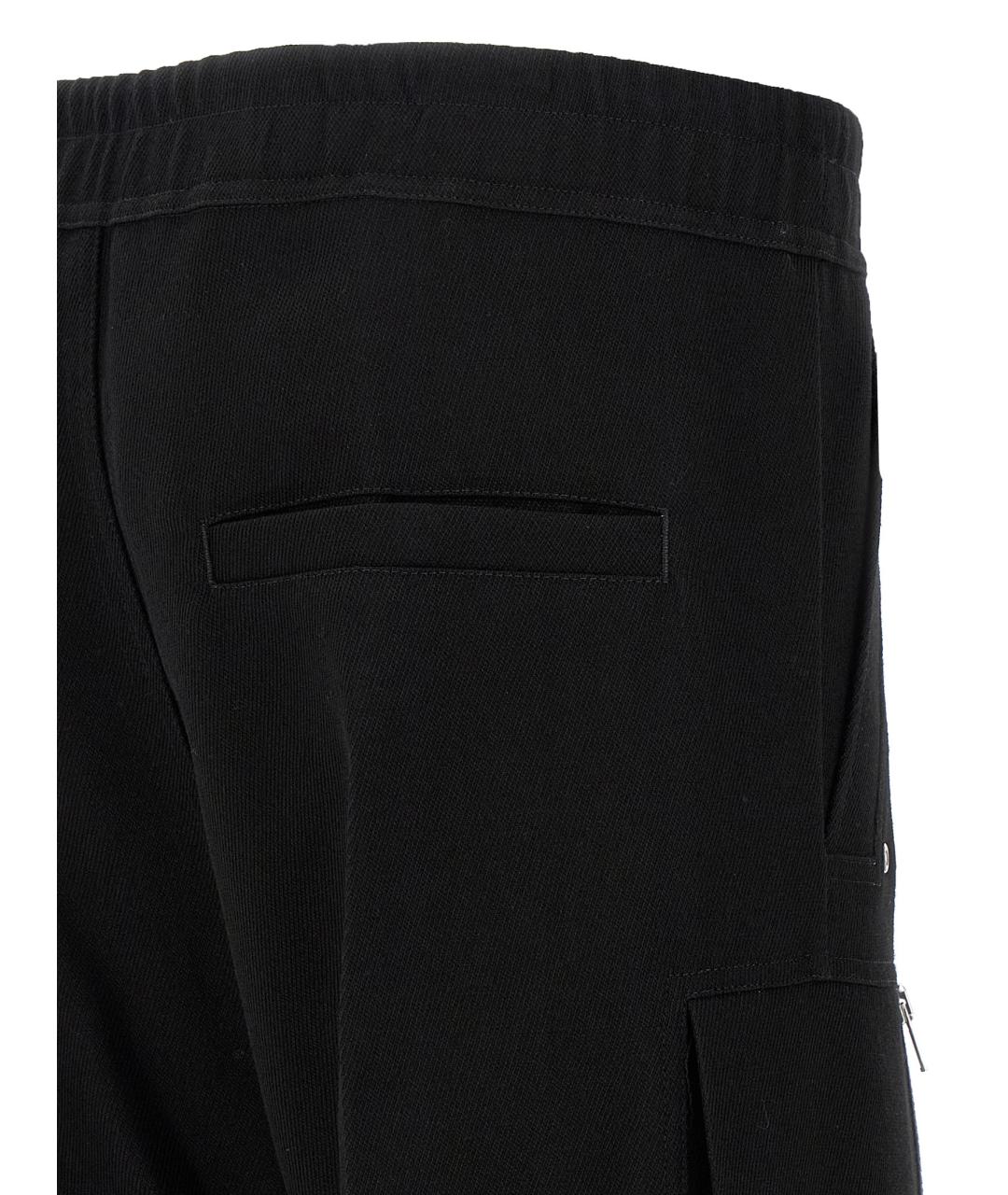 RICK OWENS Черные шерстяные повседневные брюки, фото 4