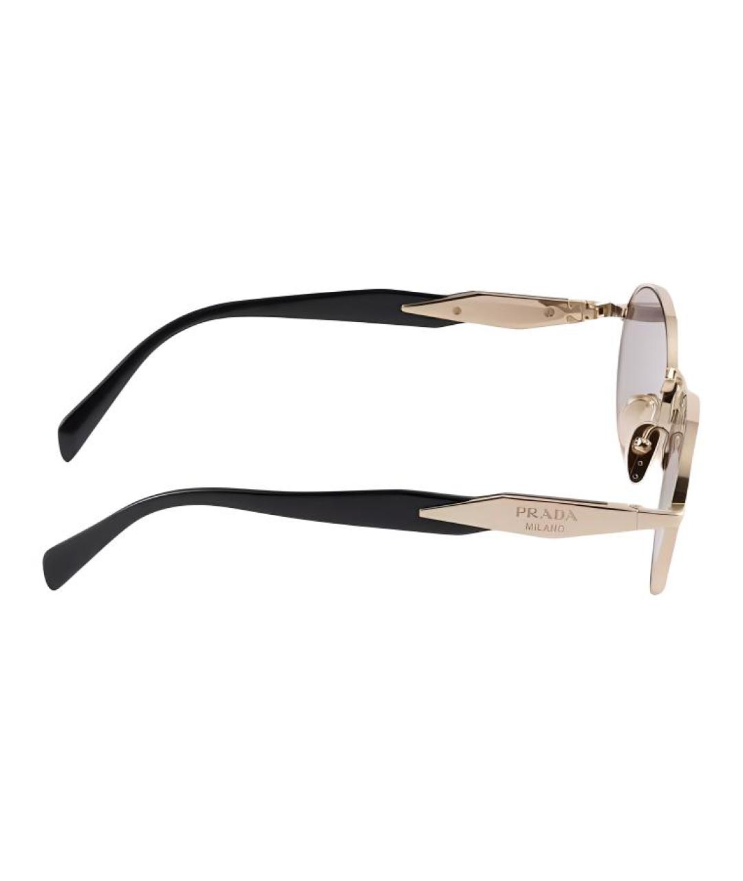 PRADA Фиолетовые металлические солнцезащитные очки, фото 3