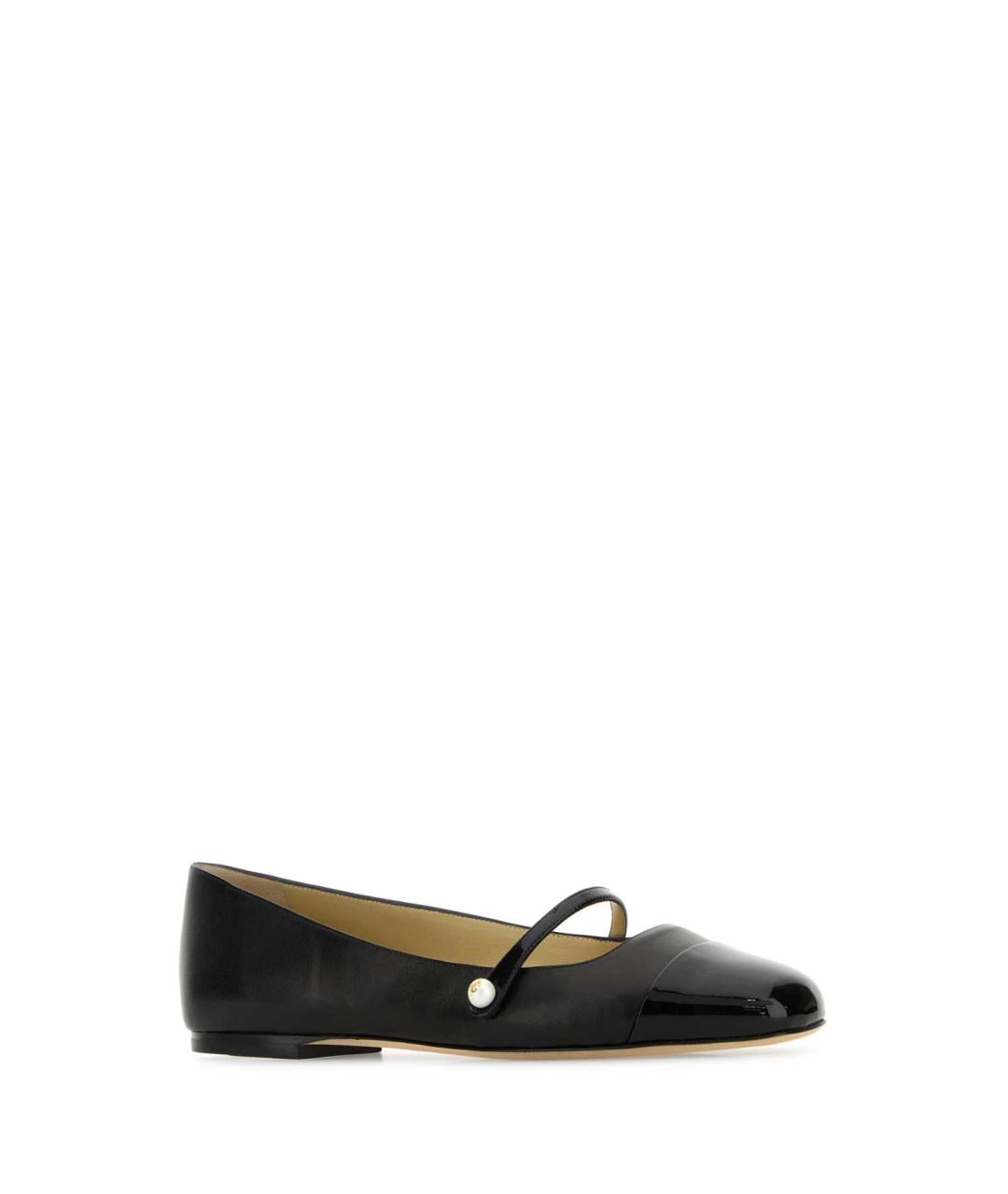 JIMMY CHOO Черные кожаные балетки, фото 2