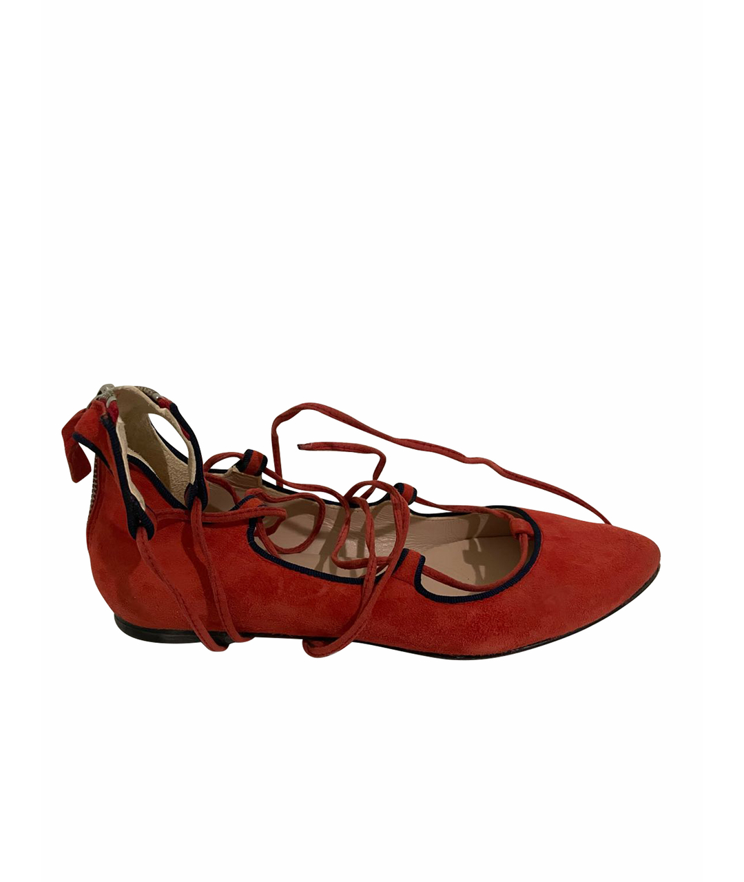 MAX MARA Красные замшевые туфли, фото 1
