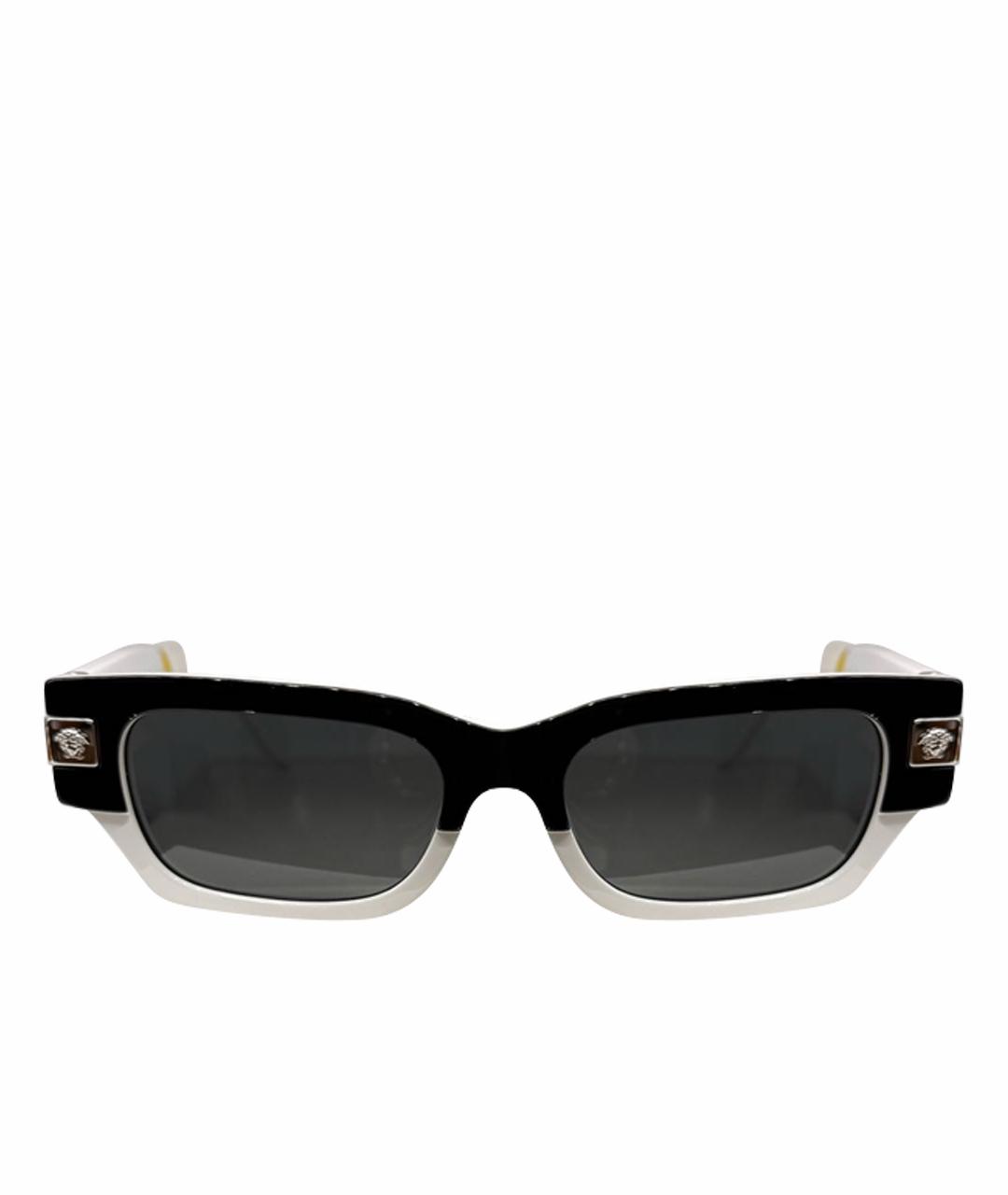 VERSACE Черные пластиковые солнцезащитные очки, фото 1