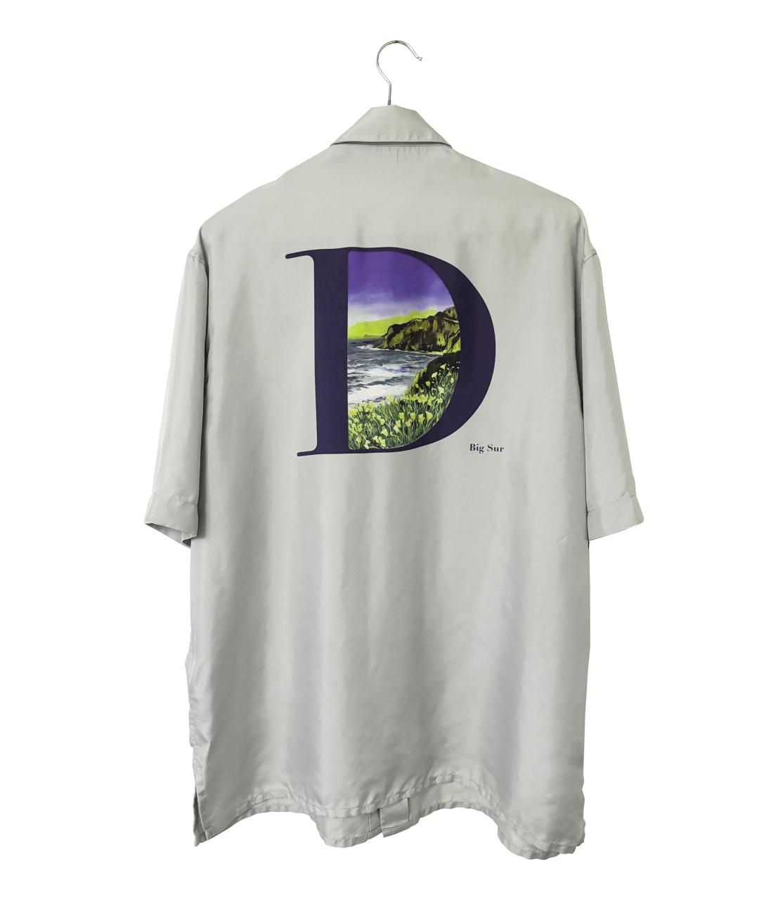 CHRISTIAN DIOR Бирюзовая шелковая кэжуал рубашка, фото 2