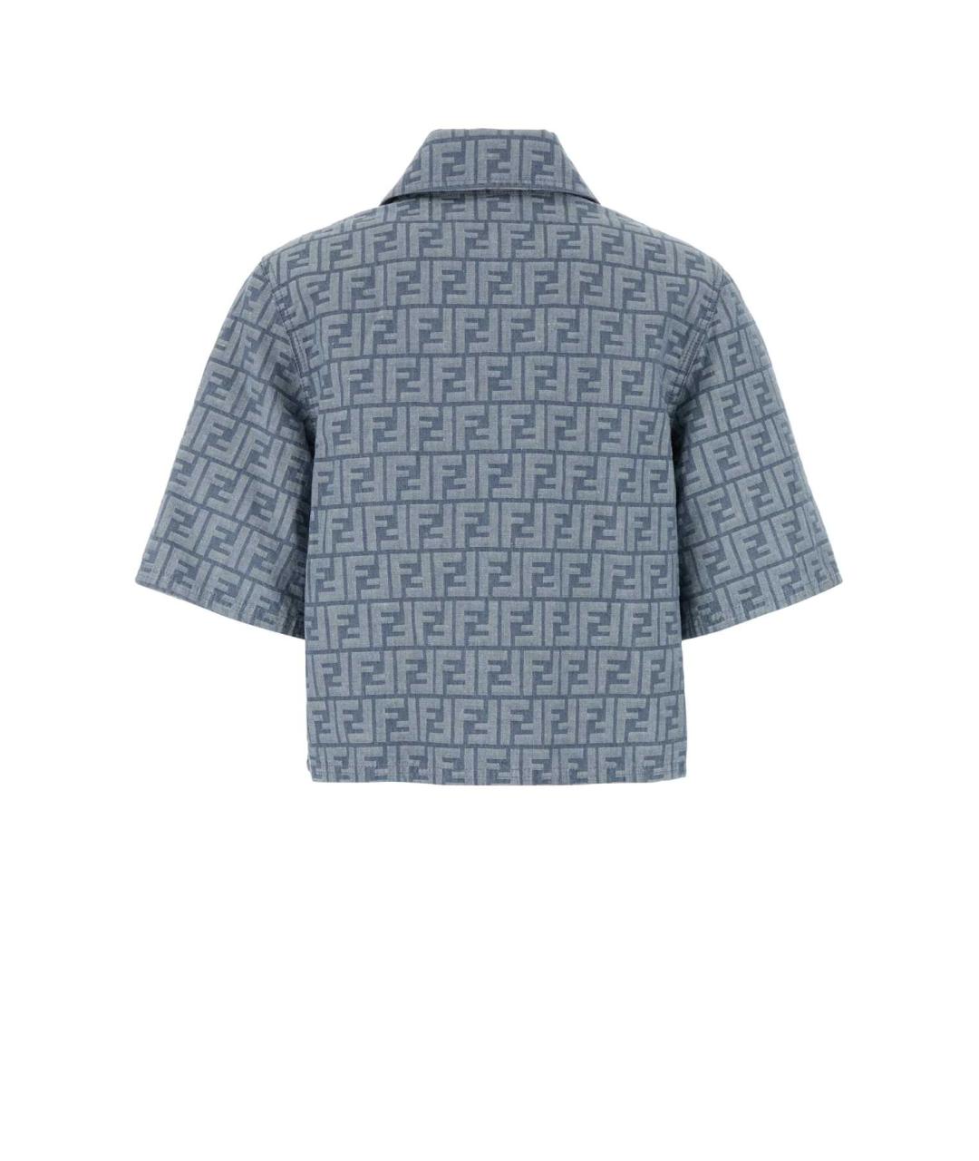 FENDI Синяя хлопковая куртка, фото 2