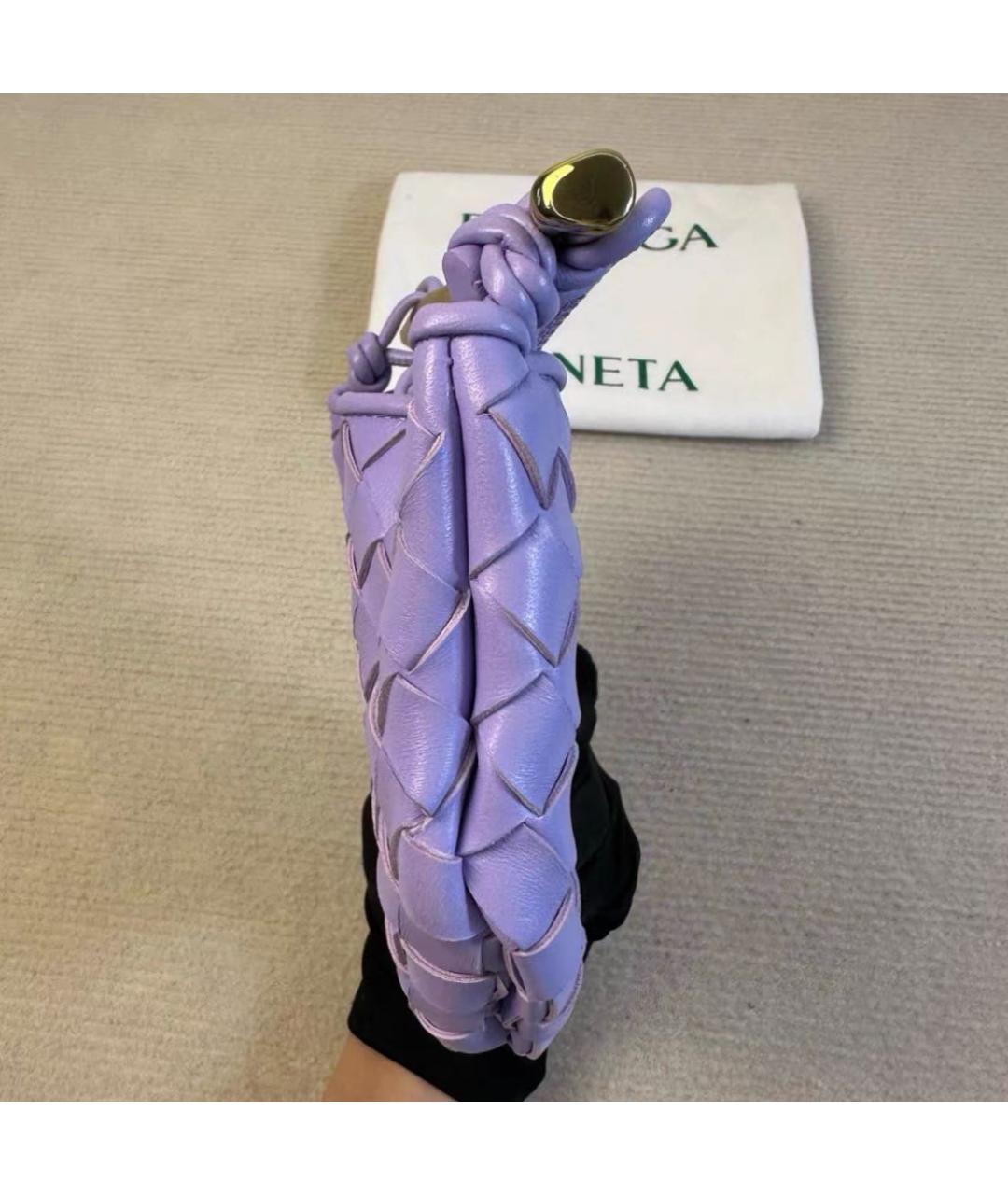 BOTTEGA VENETA Фиолетовая кожаная сумка через плечо, фото 5