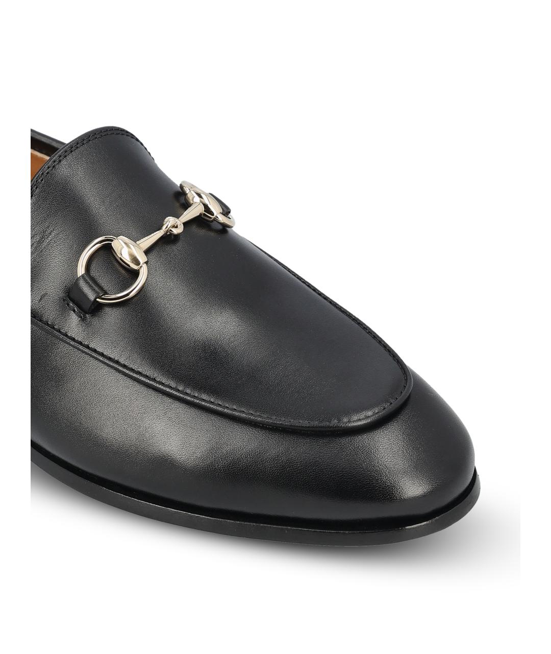 GUCCI Черные кожаные мокасины, фото 3