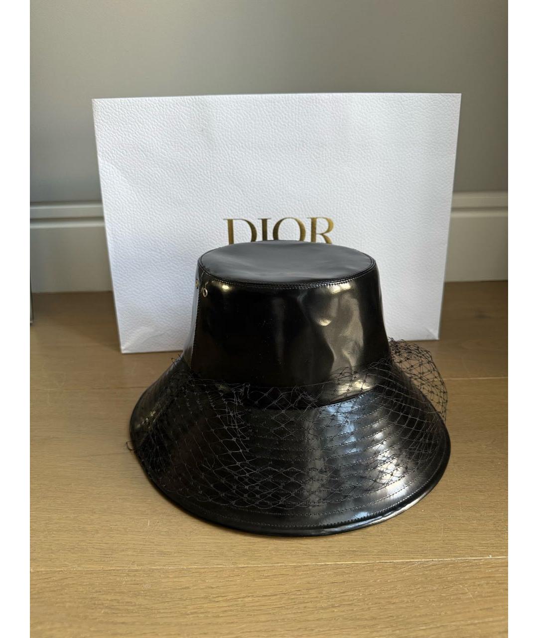 CHRISTIAN DIOR Черная шляпа, фото 5