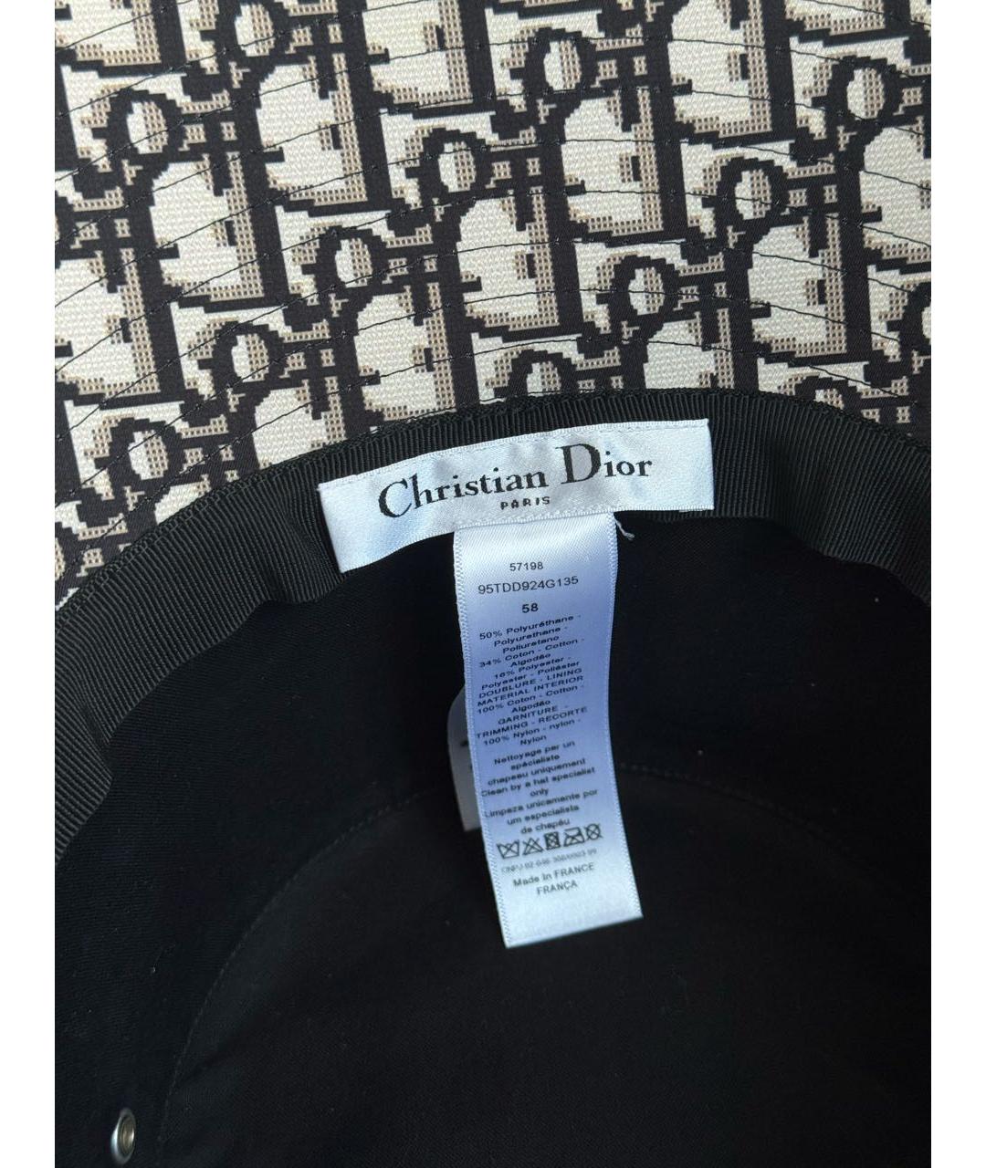 CHRISTIAN DIOR Черная шляпа, фото 3