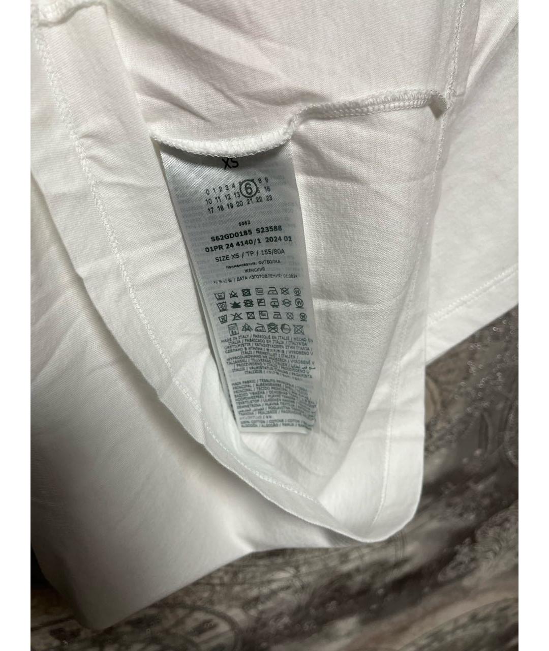 MAISON MARGIELA Белая футболка, фото 8