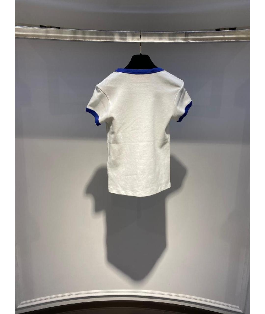 VALENTINO Белая хлопковая футболка, фото 3