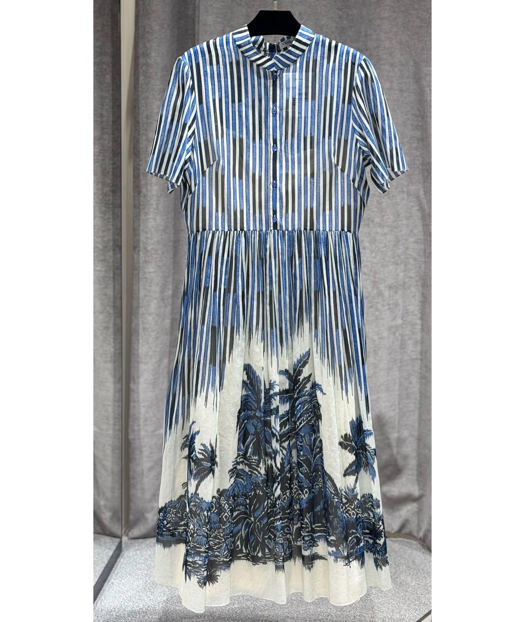 CHRISTIAN DIOR Мульти хлопковое платье, фото 7