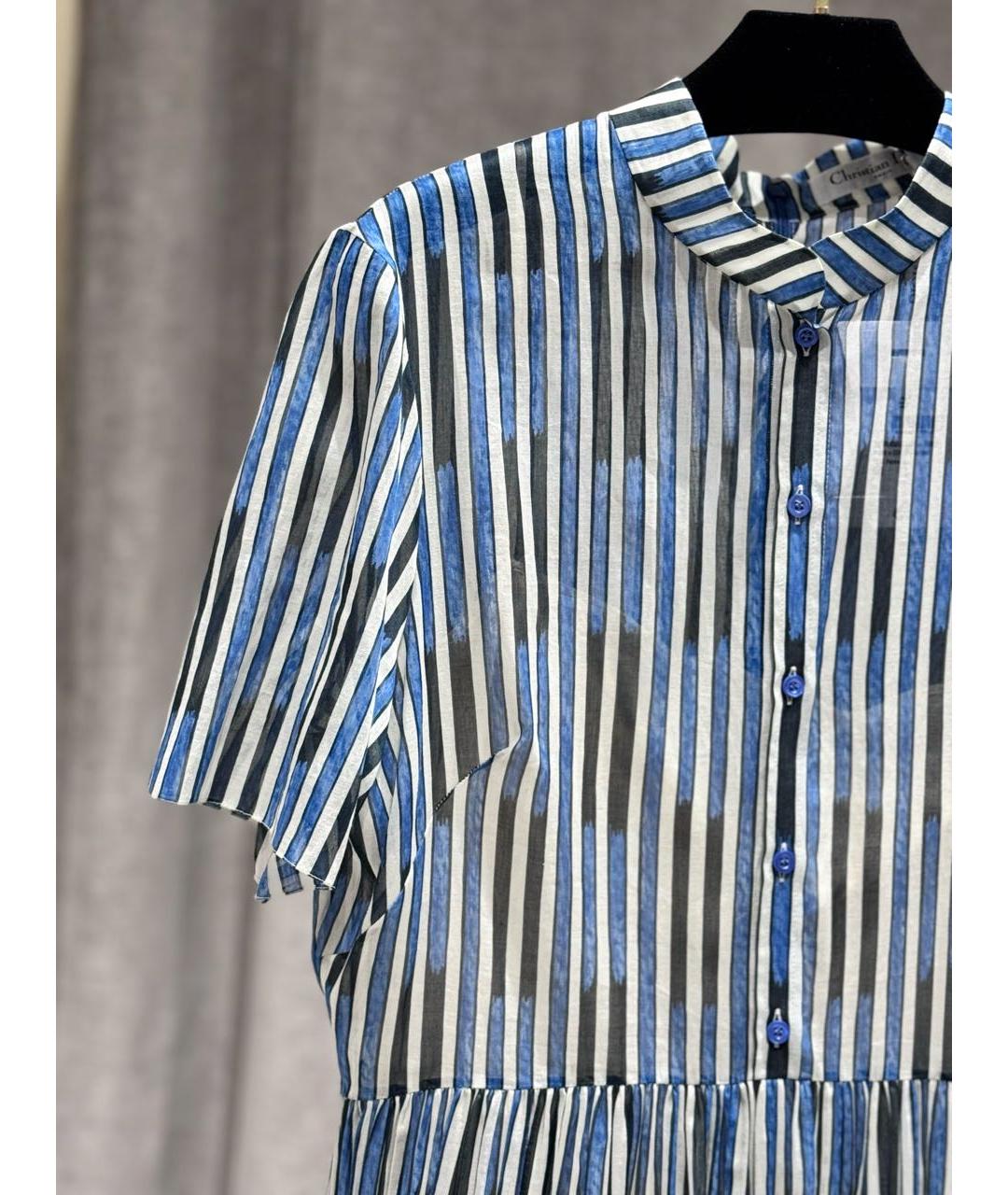 CHRISTIAN DIOR Мульти хлопковое платье, фото 5