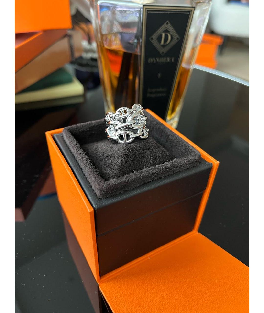 HERMES Серебряное серебряное кольцо, фото 2