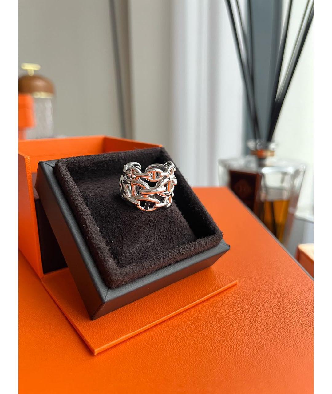 HERMES Серебряное серебряное кольцо, фото 6