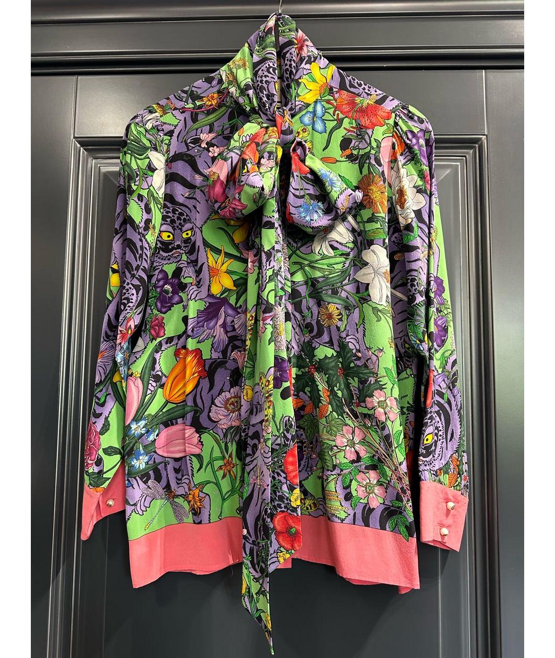 GUCCI Шелковая рубашка, фото 6