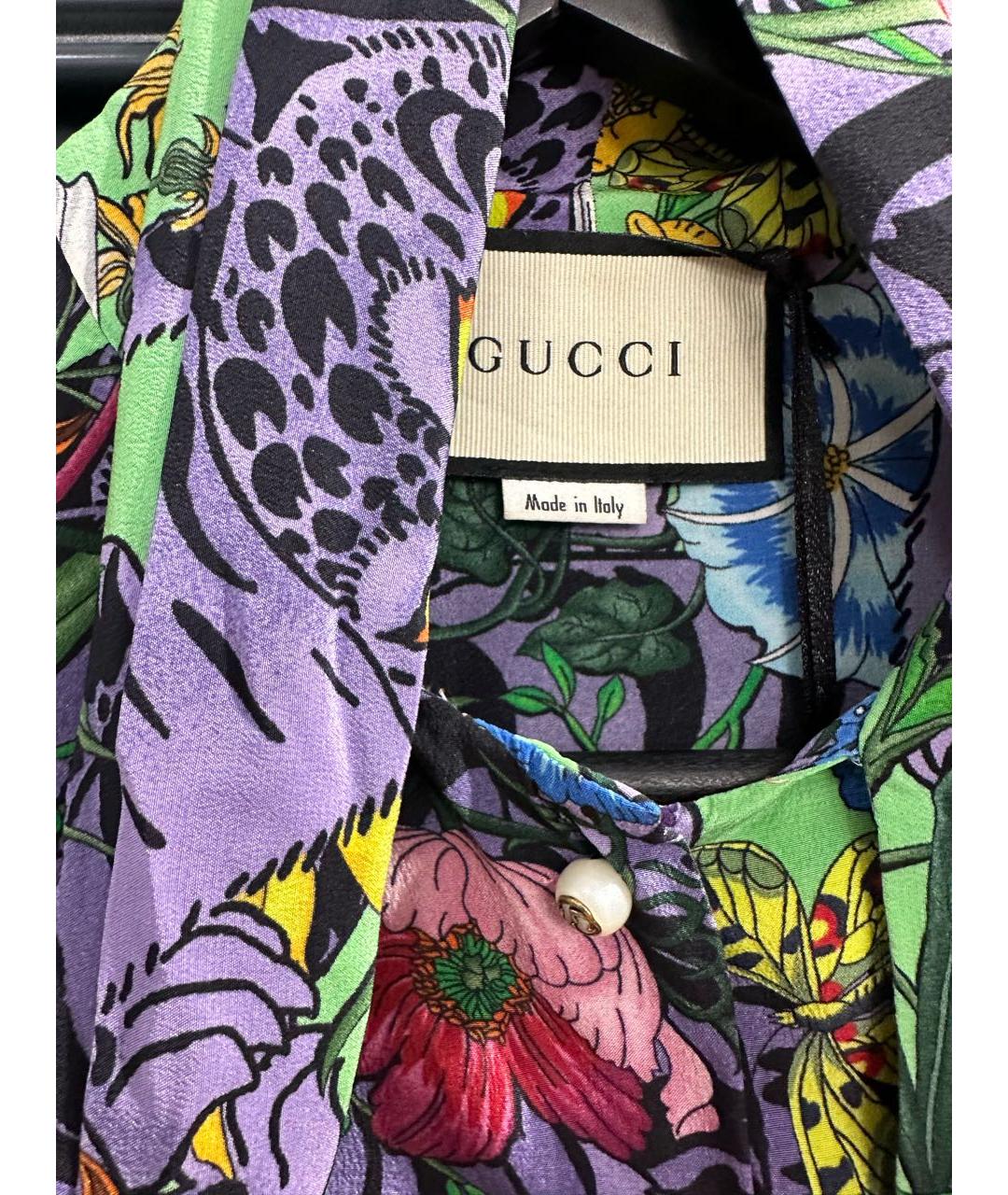 GUCCI Шелковая рубашка, фото 4
