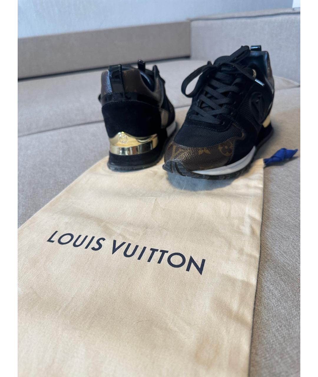 LOUIS VUITTON Коричневые кожаные кроссовки, фото 3