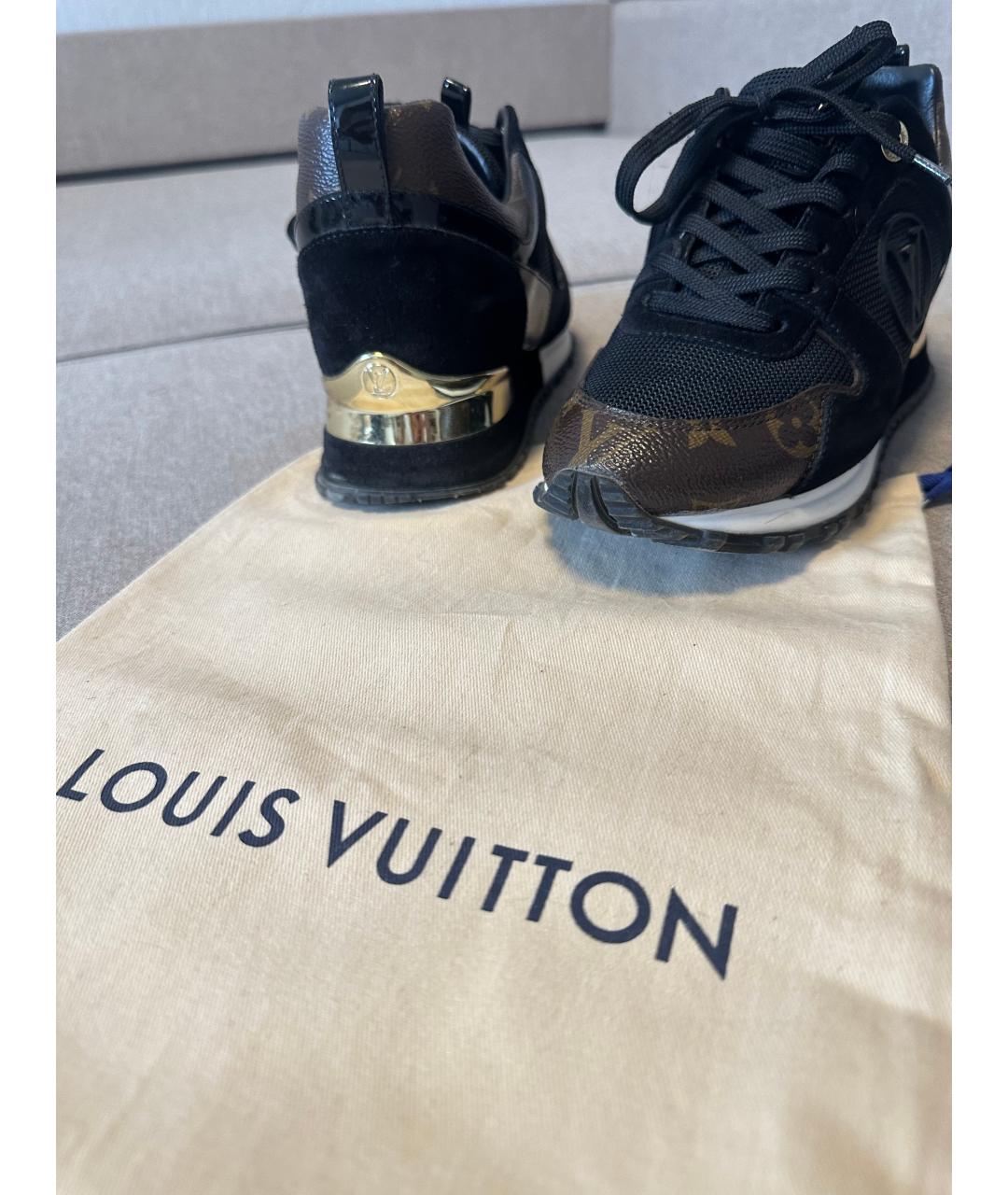 LOUIS VUITTON Коричневые кожаные кроссовки, фото 4