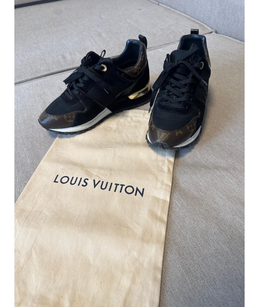 LOUIS VUITTON Коричневые кожаные кроссовки, фото 2