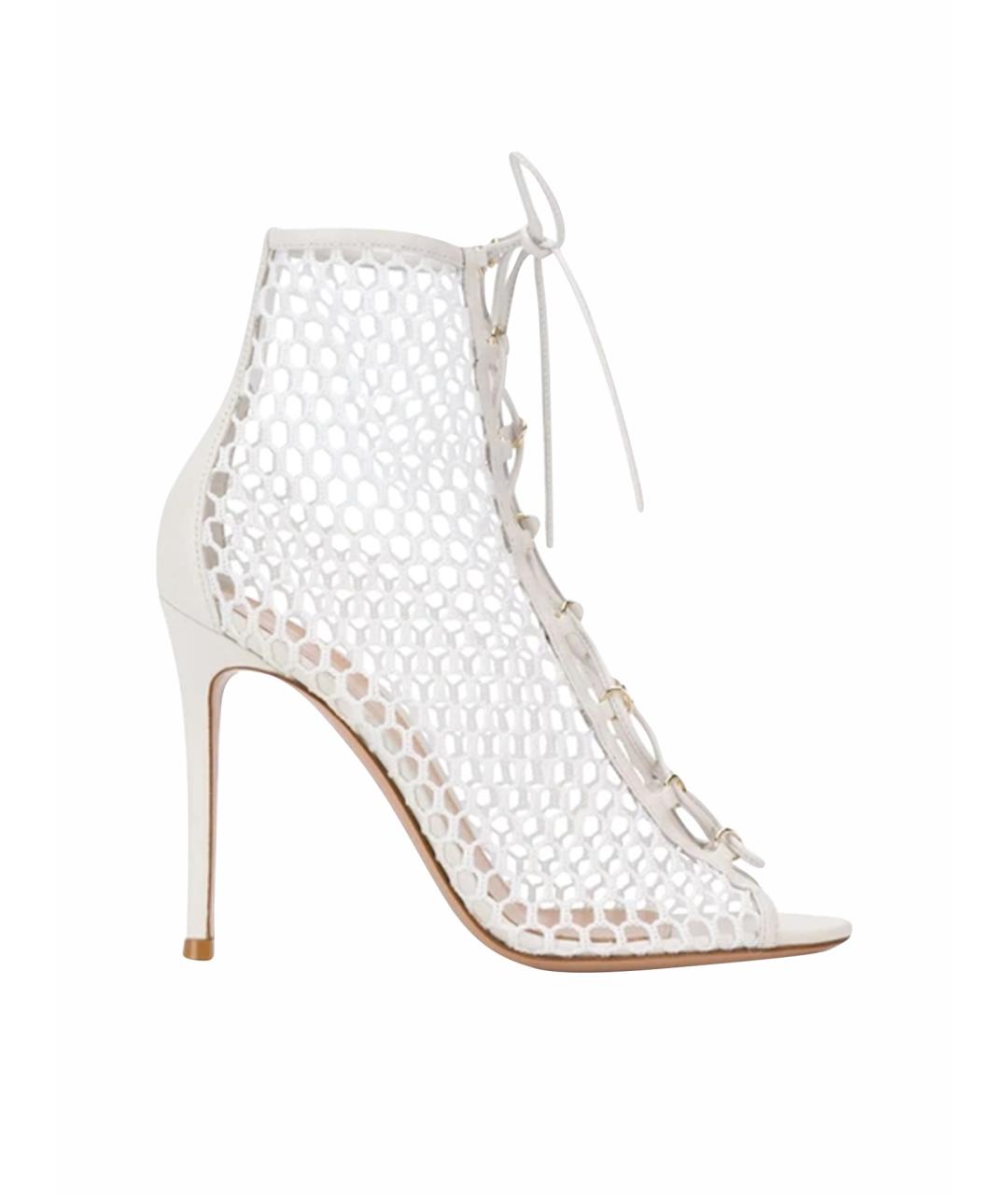 GIANVITO ROSSI Белые кожаные босоножки, фото 1