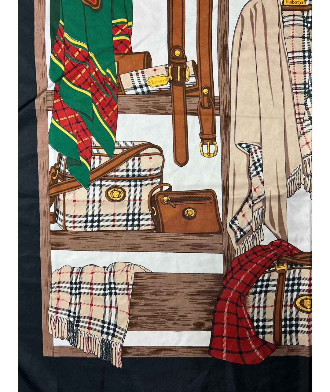 BURBERRY Мульти шелковый платок, фото 5