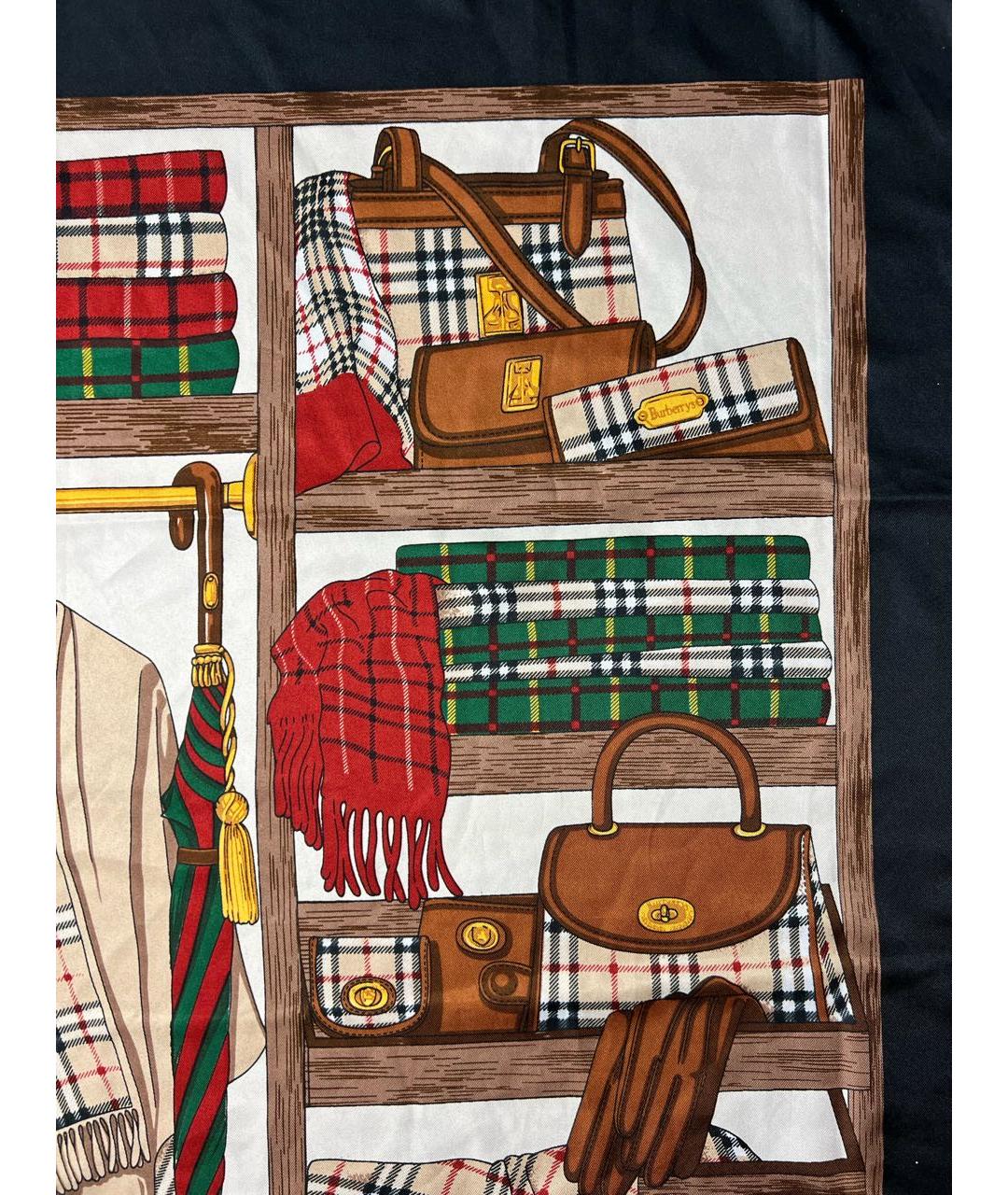 BURBERRY Мульти шелковый платок, фото 6