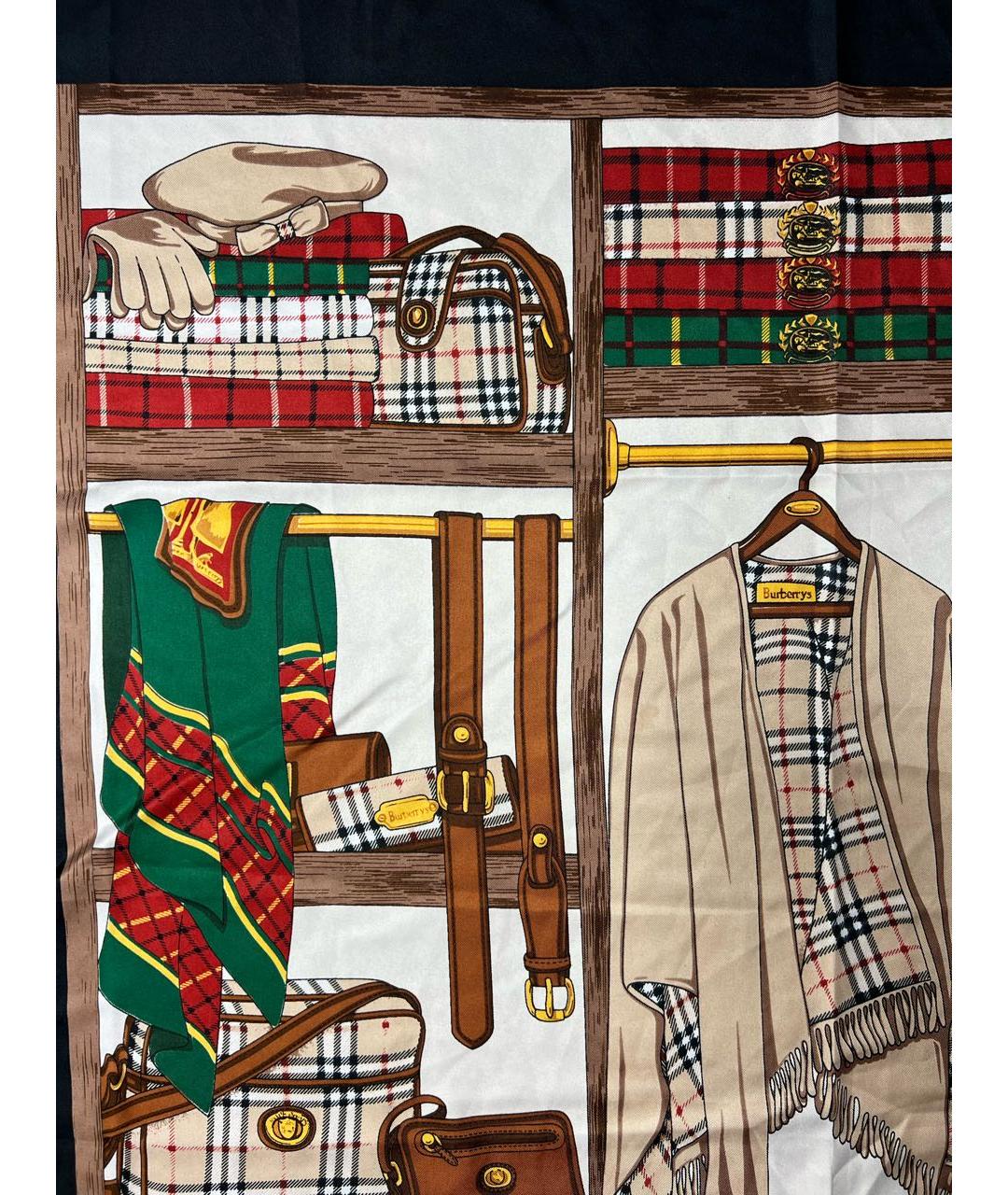 BURBERRY Мульти шелковый платок, фото 7