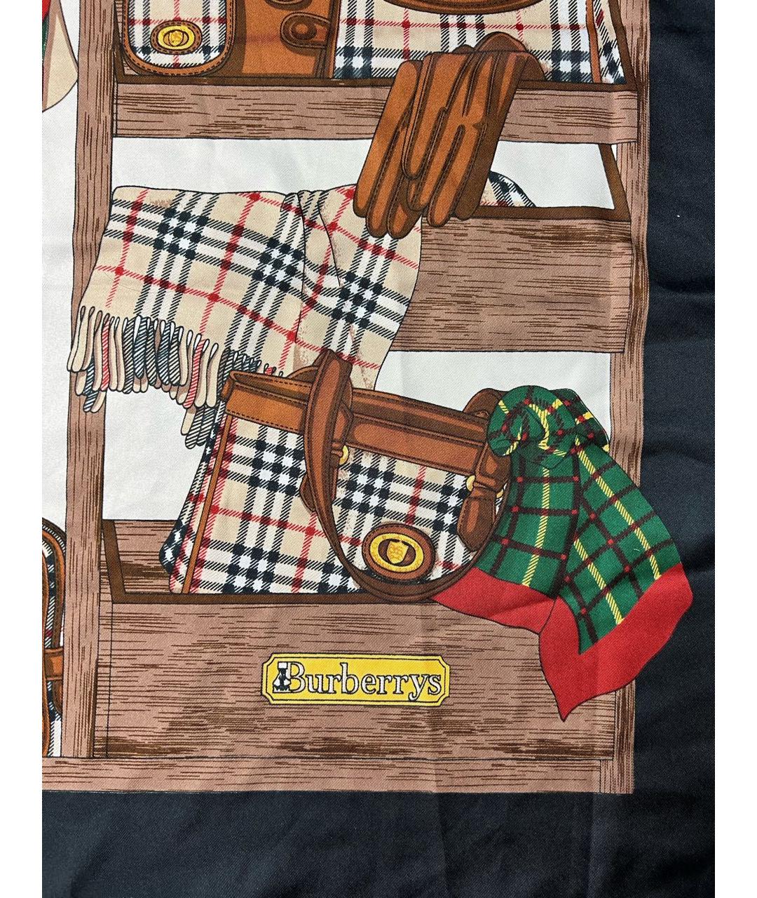 BURBERRY Мульти шелковый платок, фото 3