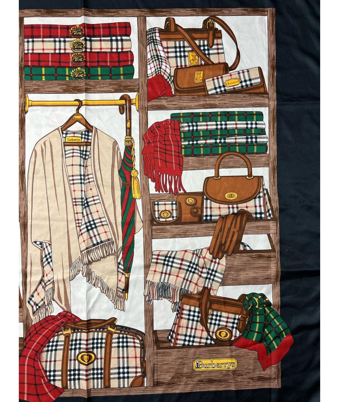 BURBERRY Мульти шелковый платок, фото 2