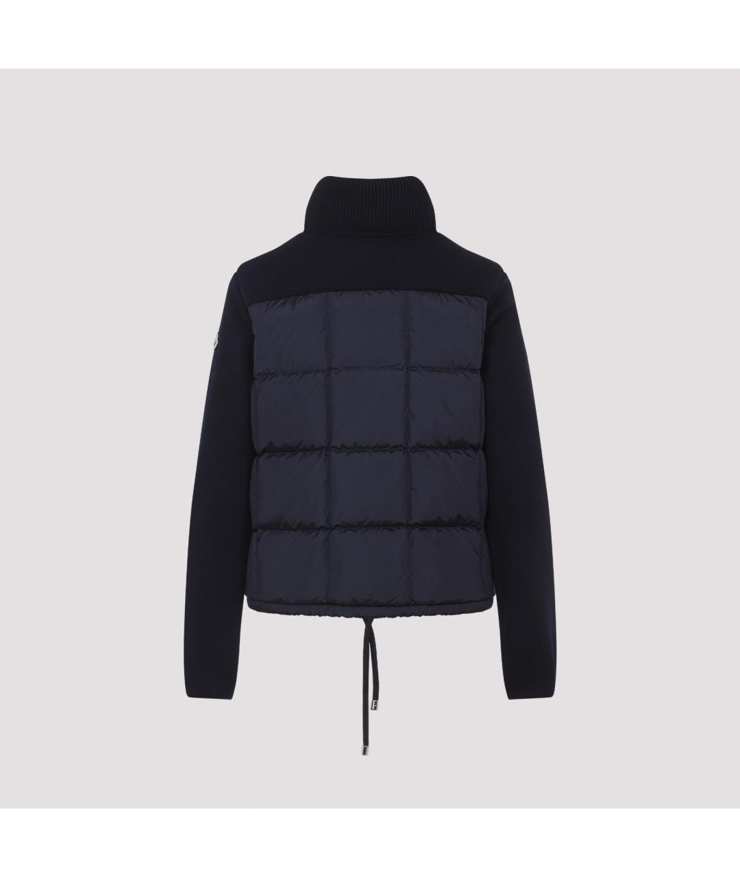 MONCLER Темно-синяя полиамидовая куртка, фото 2